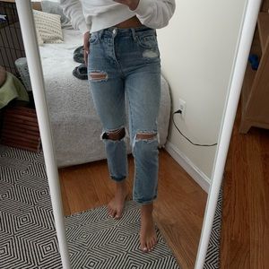 Pacsun ripped mom jeans